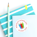 personalizowane naklejki na zeszyty
