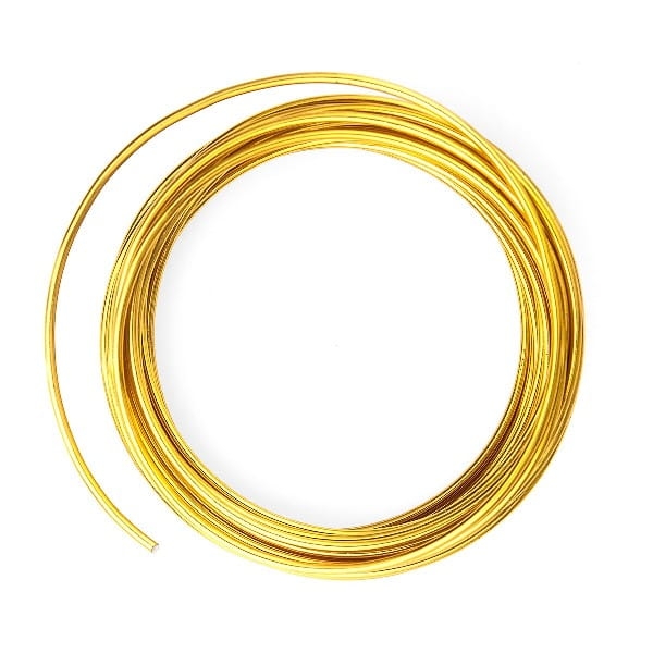 Złoty drucik aluminiowy - SweetPrint.pl