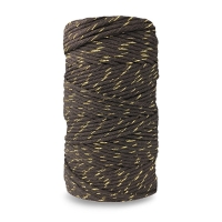 Sznurek bawełniany BRĄZOWO - ZŁOTY 100m.  