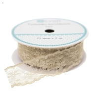 Tasiemka koronkowa BEŻOWA