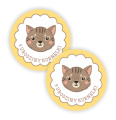 Personalizowane naklejki z kotkiem - SweetPrint.pl