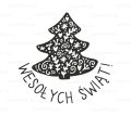 Drewniany stempel ze świątecznym motywem w skandynawskim stylu - SweetPrint.pl