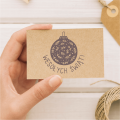 Drewniany stempel ze świątecznym motywem w skandynawskim stylu - SweetPrint.pl