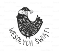 Drewniany stempel ze świątecznym motywem w skandynawskim stylu - SweetPrint.pl