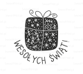 Drewniany stempel ze świątecznym motywem w skandynawskim stylu - SweetPrint.pl