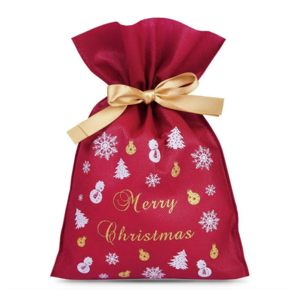 Fizelinowy worek z napisem "Merry Christmas" - SweetPrint.pl