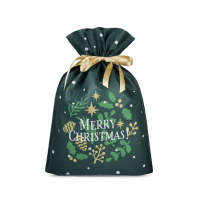 Ekologiczny woreczek na prezenty MERRY CHRISTMAS 20x30 cm 