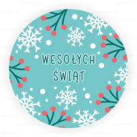 Naklejki świąteczne MROŹNE ŚWIĘTA