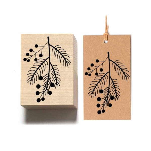 Stempel drewniany gałązka  SweetPrint.pl