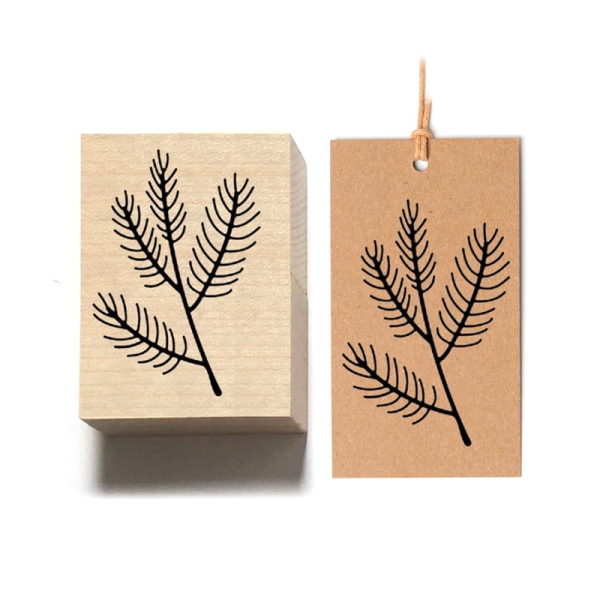 Stempel z motywem gałązki - świąteczna pieczątka do dekorowania -  SweetPrint.pl