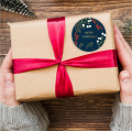 Eleganckie naklejki na Boże Narodzenie z napisem MERRY CHRISTMAS - SweetPrint.pl