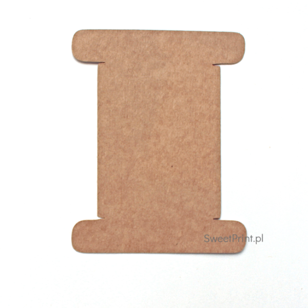 tekturowa szpulka do nawijania nici, sznurków i tasiemek / mini szpulka