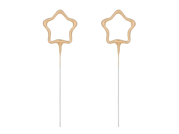 Zimne ognie w kształcie gwiazdy  - SweetPrint.pl