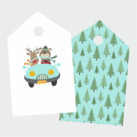 Zawieszki świąteczne RENIFER & MIŚ