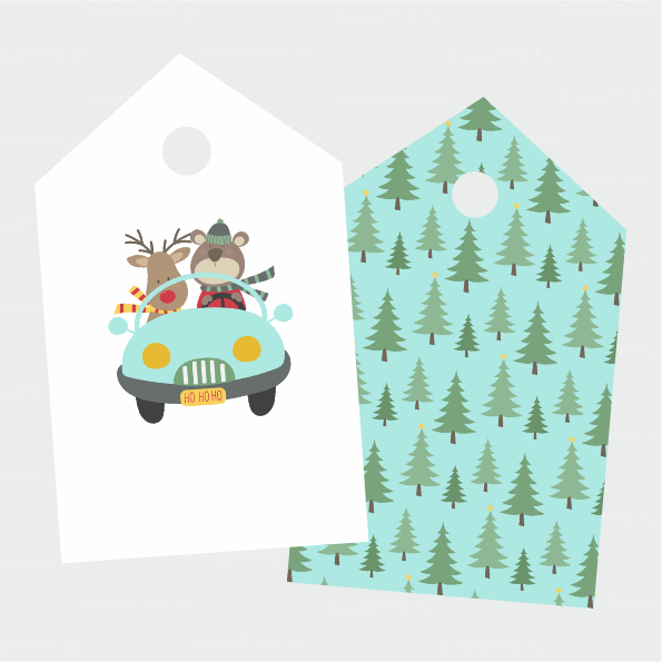 Świąteczne zawieszki do prezentów - SweetPrint.pl