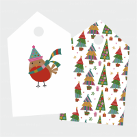 Zawieszki świąteczne PTASZEK