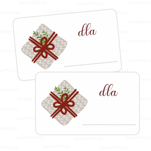 Świąteczne naklejki na prezenty - SweetPrint.pl