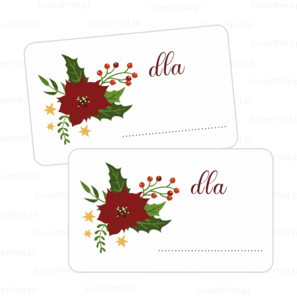 Świąteczne naklejki na prezenty - SweetPrint.pl