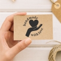 Stempel z napisem handmade with love - SweetPrint.pl