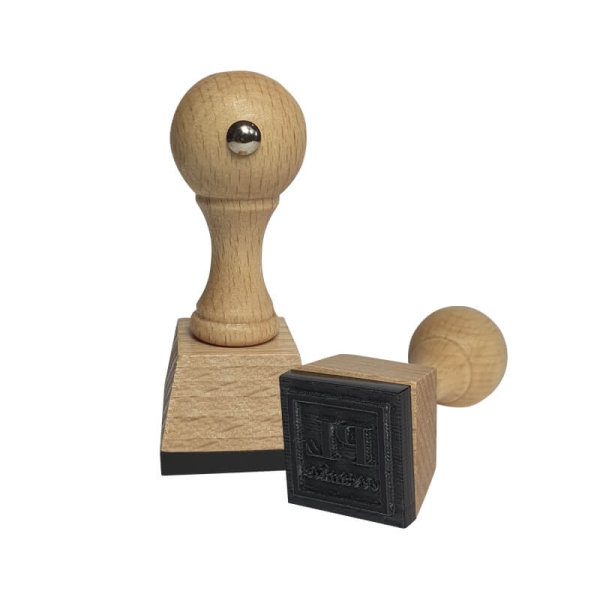 Personalizowany stempel z logo do odciskania w masie glinianej lub mydlanej - SweetPrint.pl