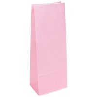 Torebka papierowa  pastelowa RÓŻOWA
