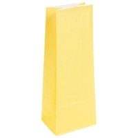 Torebka papierowa  pastelowa ŻÓŁTA