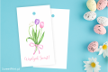 Wielkanocne zawieszki z bukietem tulipanów  - SweetPrint.pl