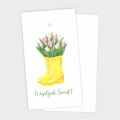 Wielkanocne zawieszki z tulipanami w żółtym kaloszu - SweetPrint.pl