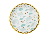 Talerzyki papierowe WIELORYBY