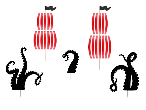 Toppery z pirackimi motywami - SweetPrint.pl