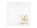 Papierowe serwetki 30th Birthday!  - SweetPrint.pl