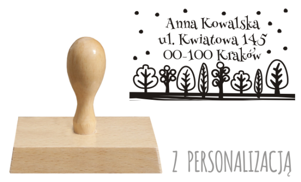 zimowy stempel adresowy