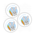 personalizowane naklejki wielkanocne z króliczkiem - PRZYKŁADY