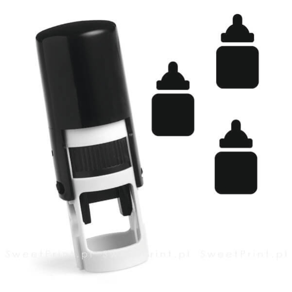 gotowa pieczątka mini - okrągła - automat - na karty lojalnościowe i stałego klienta - SweetPrint.pl