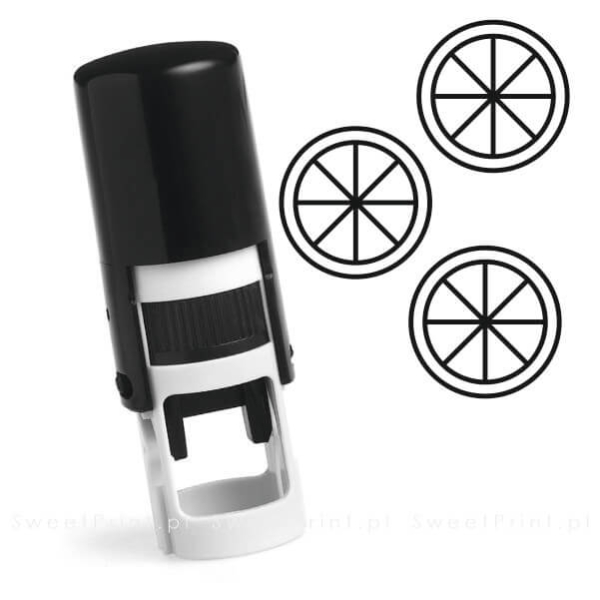 gotowa pieczątka mini - okrągła - automat - na karty lojalnościowe i stałego klienta - SweetPrint.pl