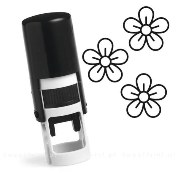 gotowa pieczątka mini - okrągła - automat - na karty lojalnościowe i stałego klienta - SweetPrint.pl