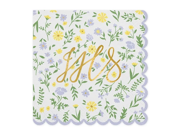 Papierowe serwetki z napisem IHS - SweetPrint.pl