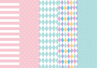 Papiery do pakowania prezentów PASTELOWE