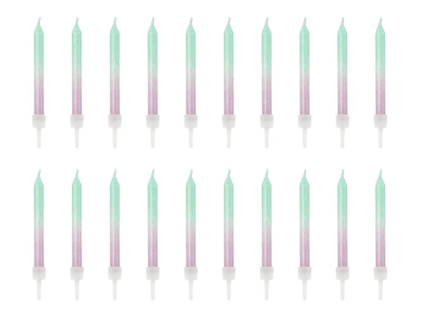 świeczki urodzinowe ombre - SweetPrint.pl