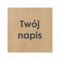 Personalizowane, kwadratowe naklejki kraft z własnym nadrukiem - SweetPrint.pl