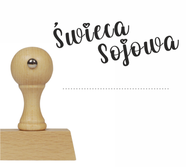 Stempel do oznaczania etykiet i opakowań na świece - SweetPrint.pl