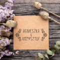Personalizowany stempel z dekoracyjnym ornamentem - SweetPrint.pl