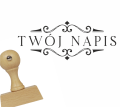 Personalizowany stempel z dekoracyjnymi brzegami - SweetPrint.pl
