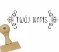 Personalizowany stempel z dekoracyjnym ornamentem - SweetPrint.pl