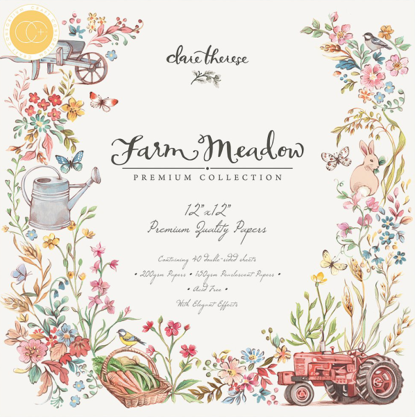 Papiery do scrapbookingu - farm meadow - craft consortium - SweetPrint.pl