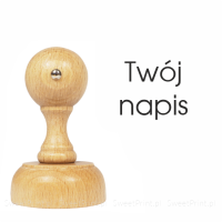 Stempel z własnym napisem - okrągły