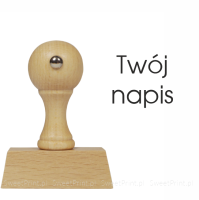 Stempel z własnym napisem - prostokątny