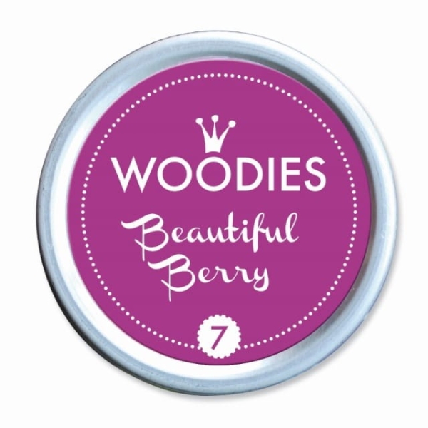 Jagodowy mini tusz pigmentowy w aluminiowej puszce / poduszka z tuszem - SweetPrint.pl