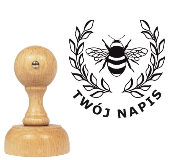 Personalizowany stempel dla pszczelarza - SweetPrint.pl