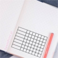 stempel bujo TRACKER – odbitka tabelki w planerze